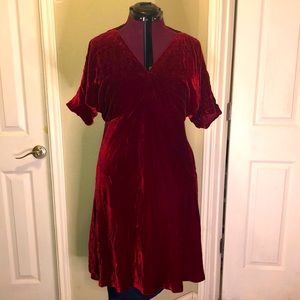 Red velvet Lauren dress
